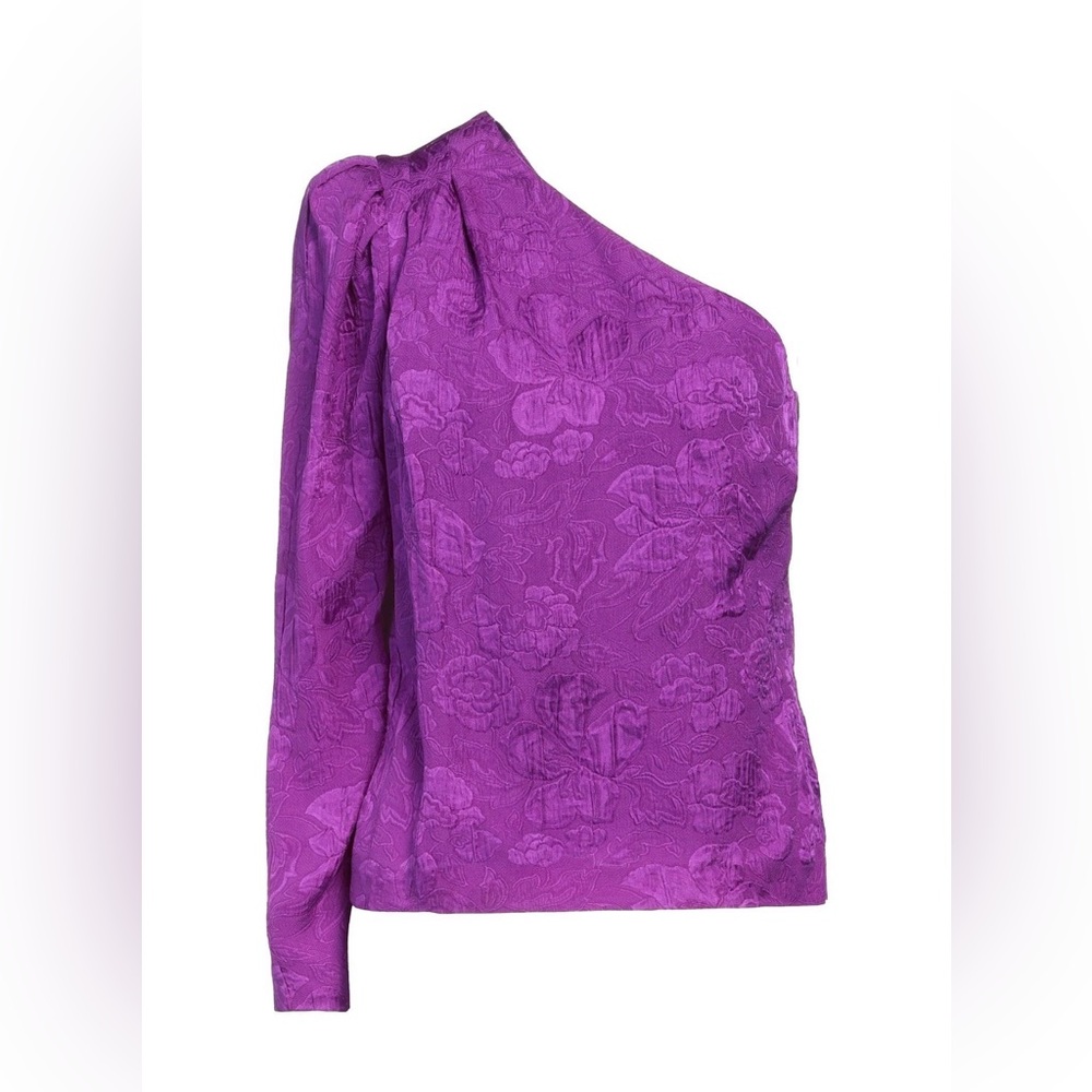 Stella McCartney Vibrant Purple Floral Blouse